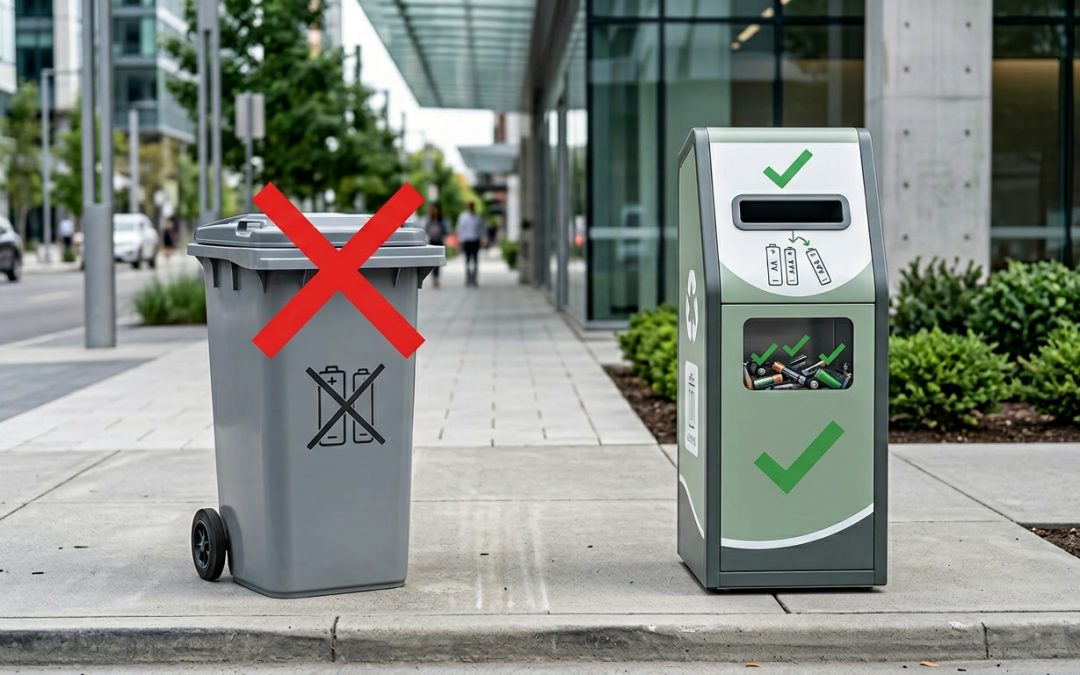 Why You Should Never Put Batteries in Kerbside Recycling
