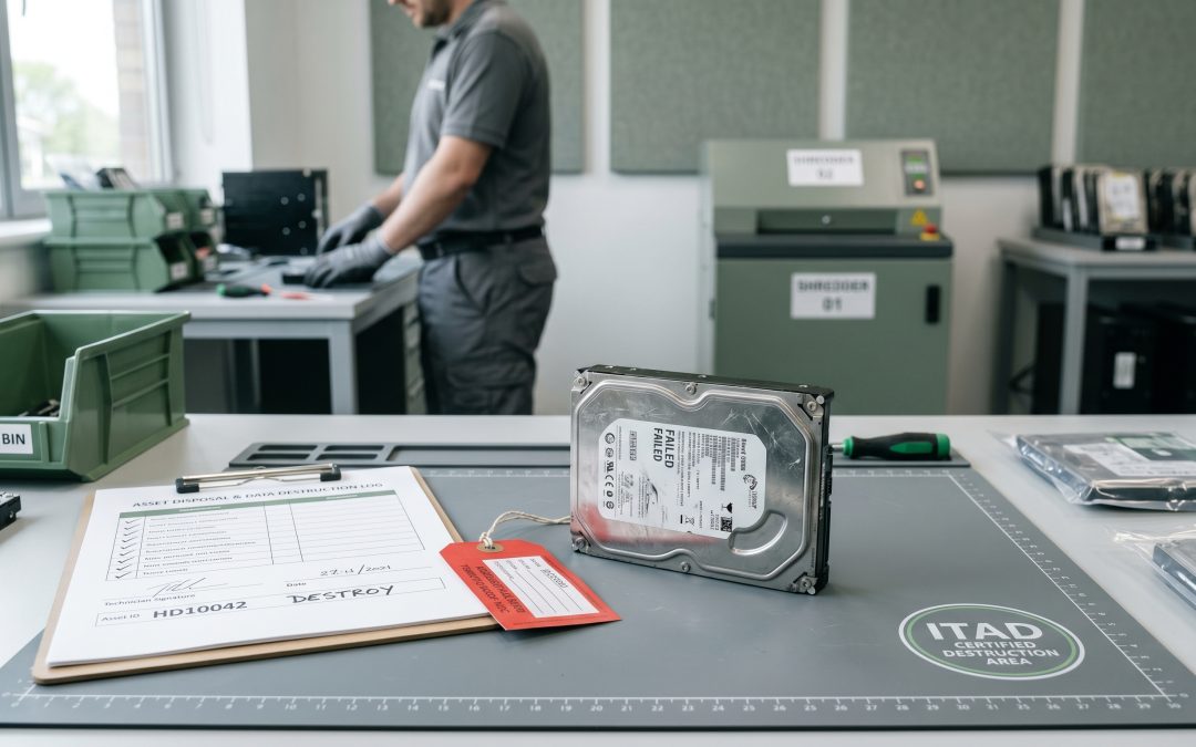 Failed Hard Drive Data Destruction: Why Broken Drives Still Need Secure Disposal