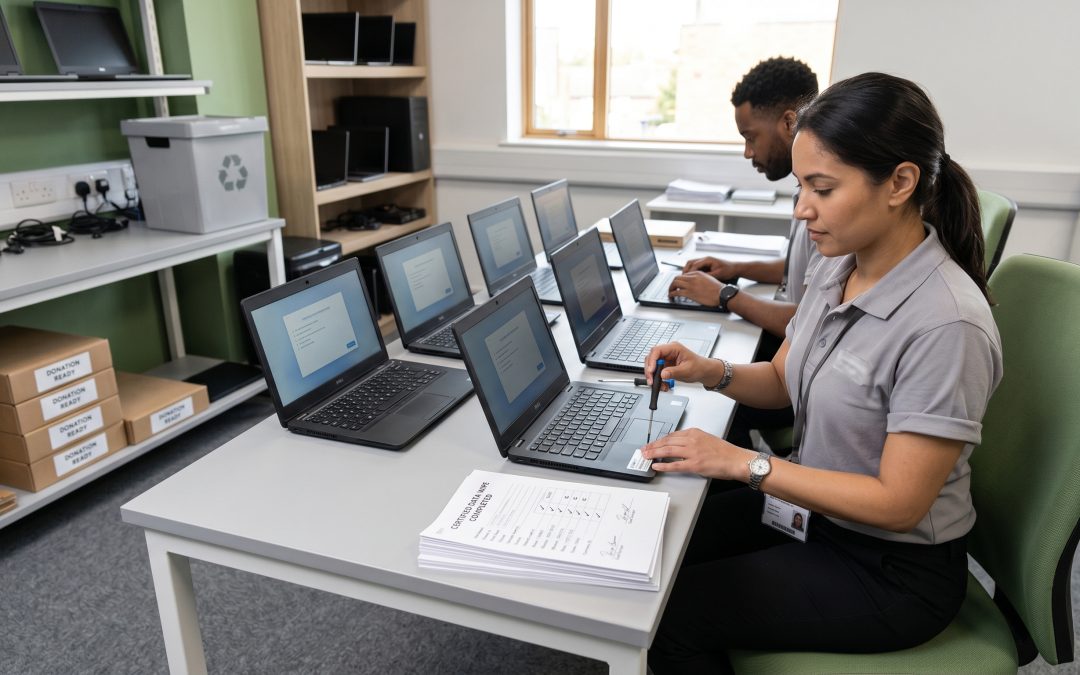 Donate Equipment Data Destruction: Wiping Data Before Giving Away Old IT Equipment