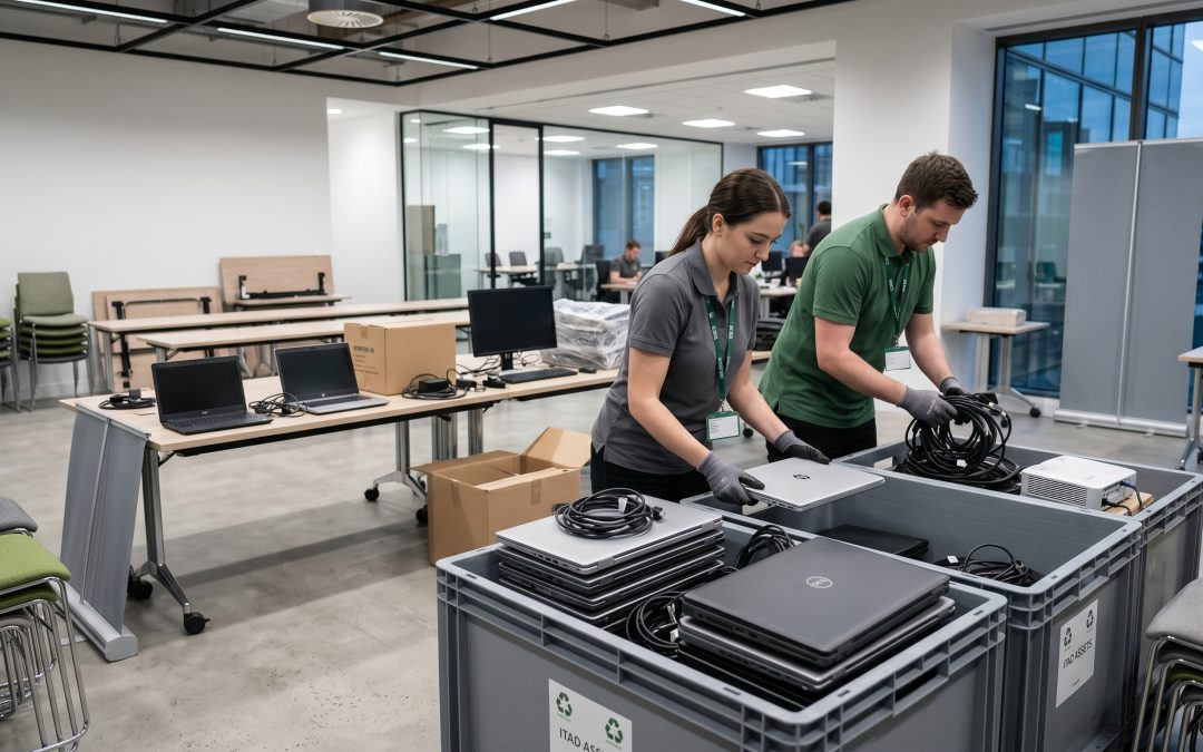 Pop-Up Office Equipment Disposal: Managing Data on Temporary Event and Office Technology