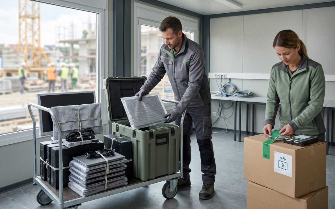 Construction Site Office Decommissioning: Securing IT Equipment Data from Temporary Project Sites