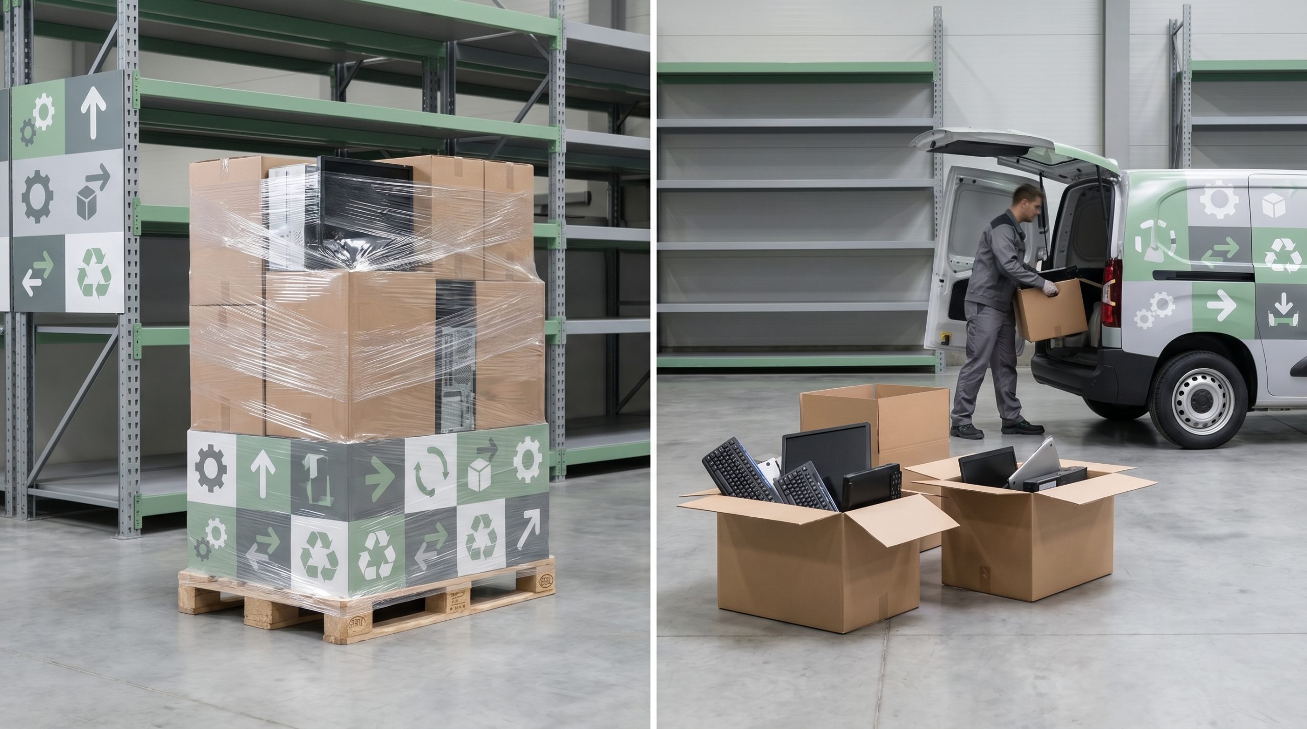 Pallet Collection vs Individual Item Pickup | E-Waste Victoria