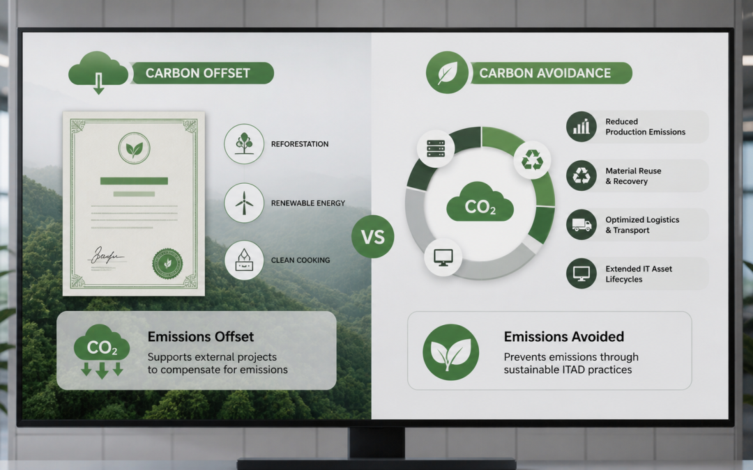 Carbon Offsets vs Carbon Avoidance in ITAD